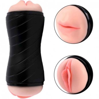 Двухсторонний мастурбатор вагина и ротик в тубе SVAKOM GINA Двухсторонний мастурбатор вагина и ротик в тубе SVAKOM GINA